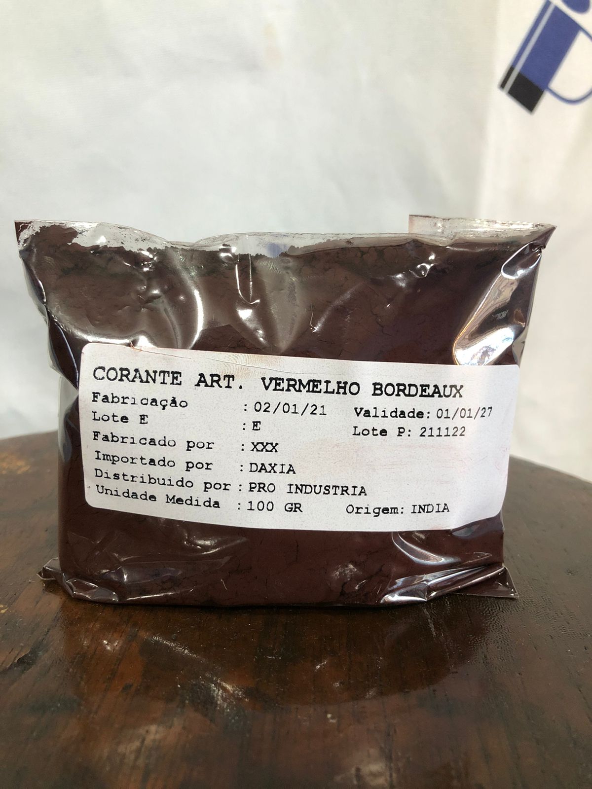 CORANTE ALIMENTICIO VERMELHO BORDEAUX PÓ