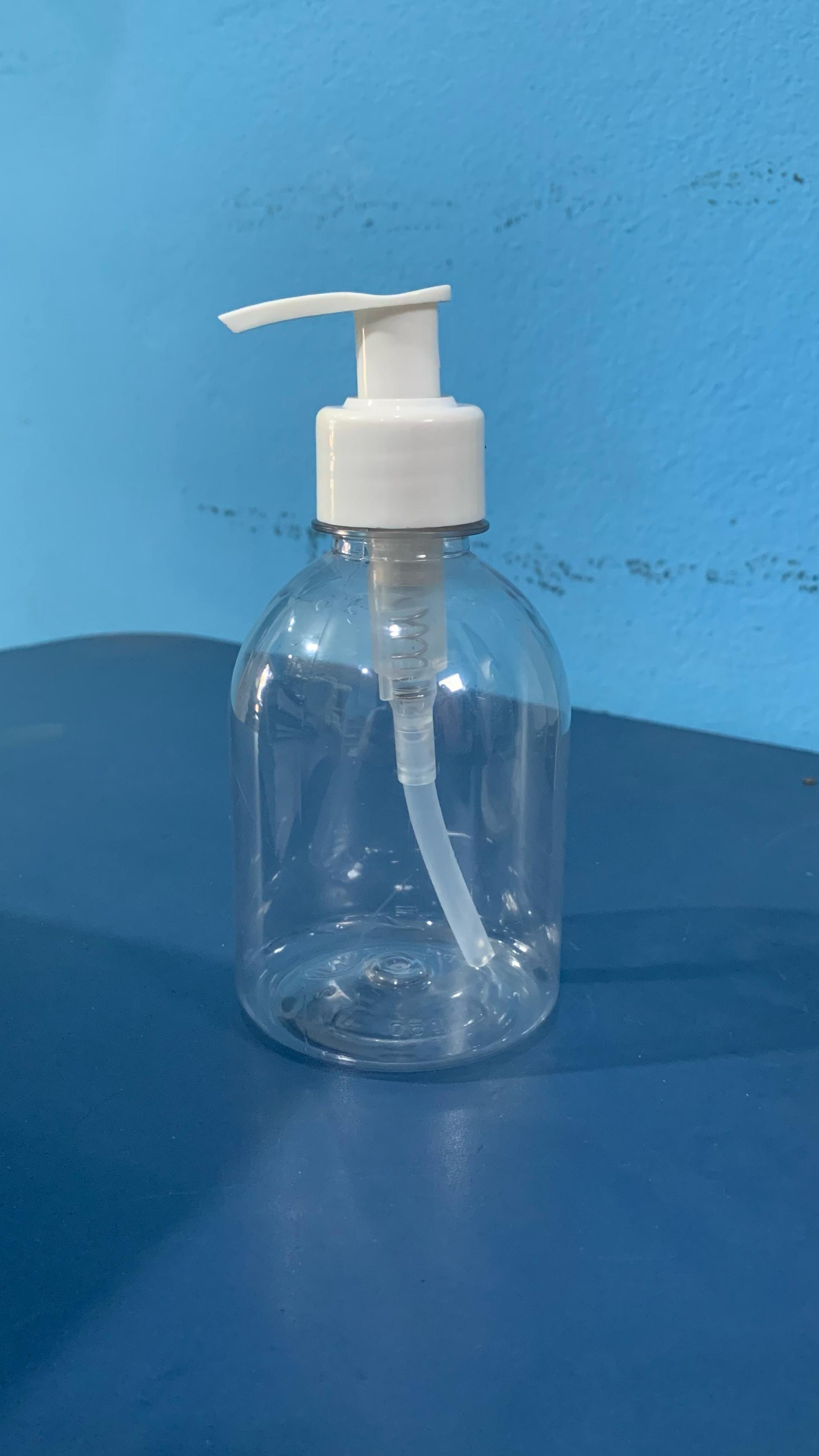 FRASCO PET 250 ML CRISTAL SABONETEIRA SEM VÁLVULA 